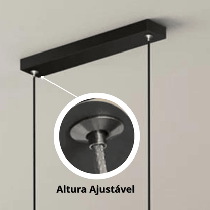 Lustre Pendente Led Linear Diamond