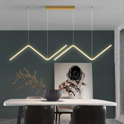Lustre Pendente Led Linear Diamond