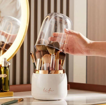 Organizador Pincéis de Maquiagem Giratório