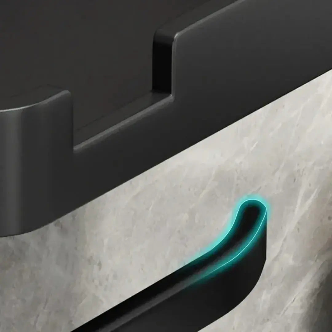 Suporte Porta Papel Higiênico Preto | Premium